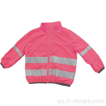 Chaqueta de seguridad reflectante de alta visibilidad para niños